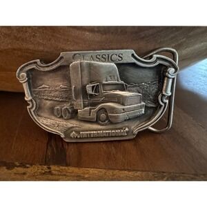 Bergamot Pewter Vintage 1988 International Classics‎ 8300 Semi Truck Belt Buckle
